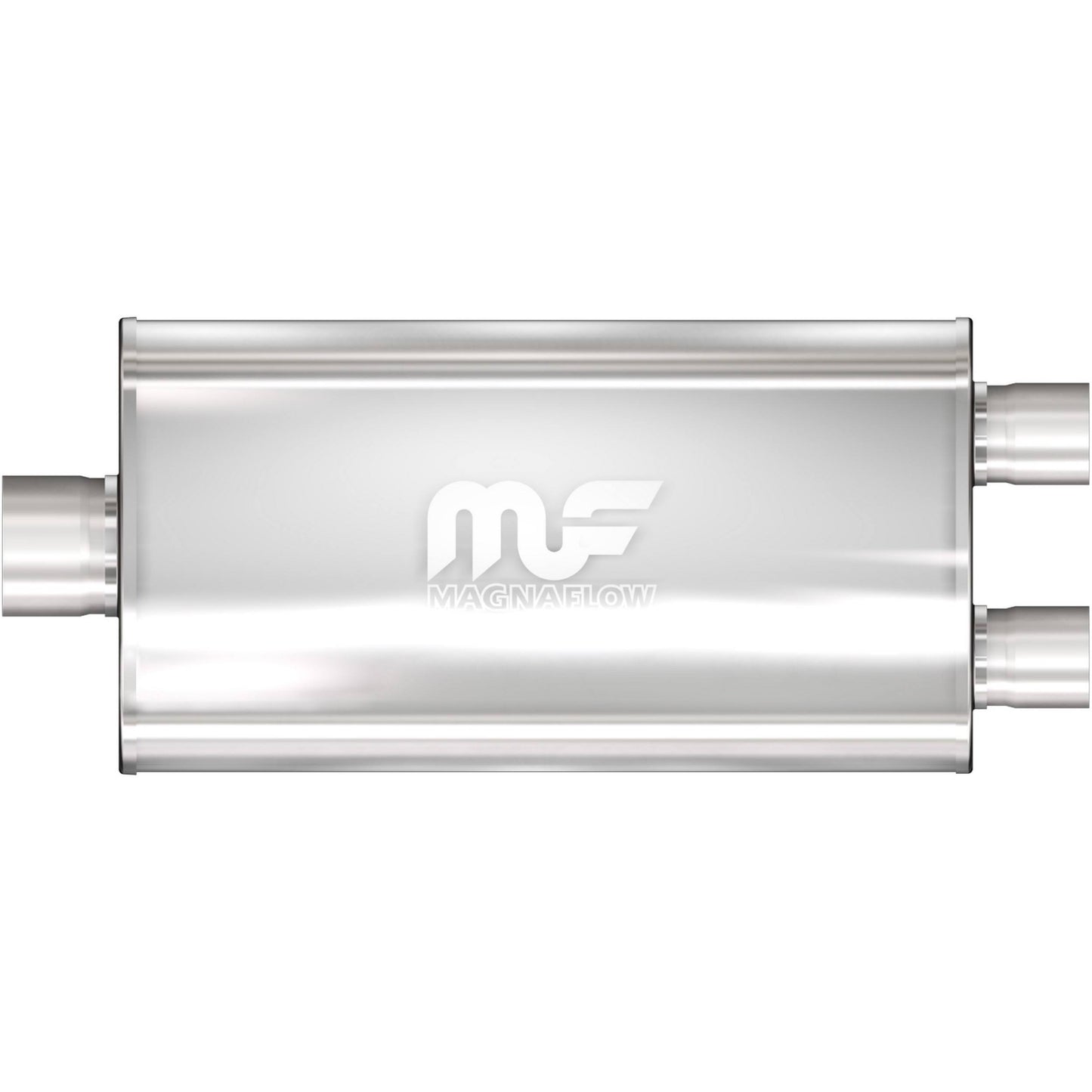 MagnaFlow Exhaust Products Stainless Muffler 3in Inlet/2.5in Dual Outlet MAG12588