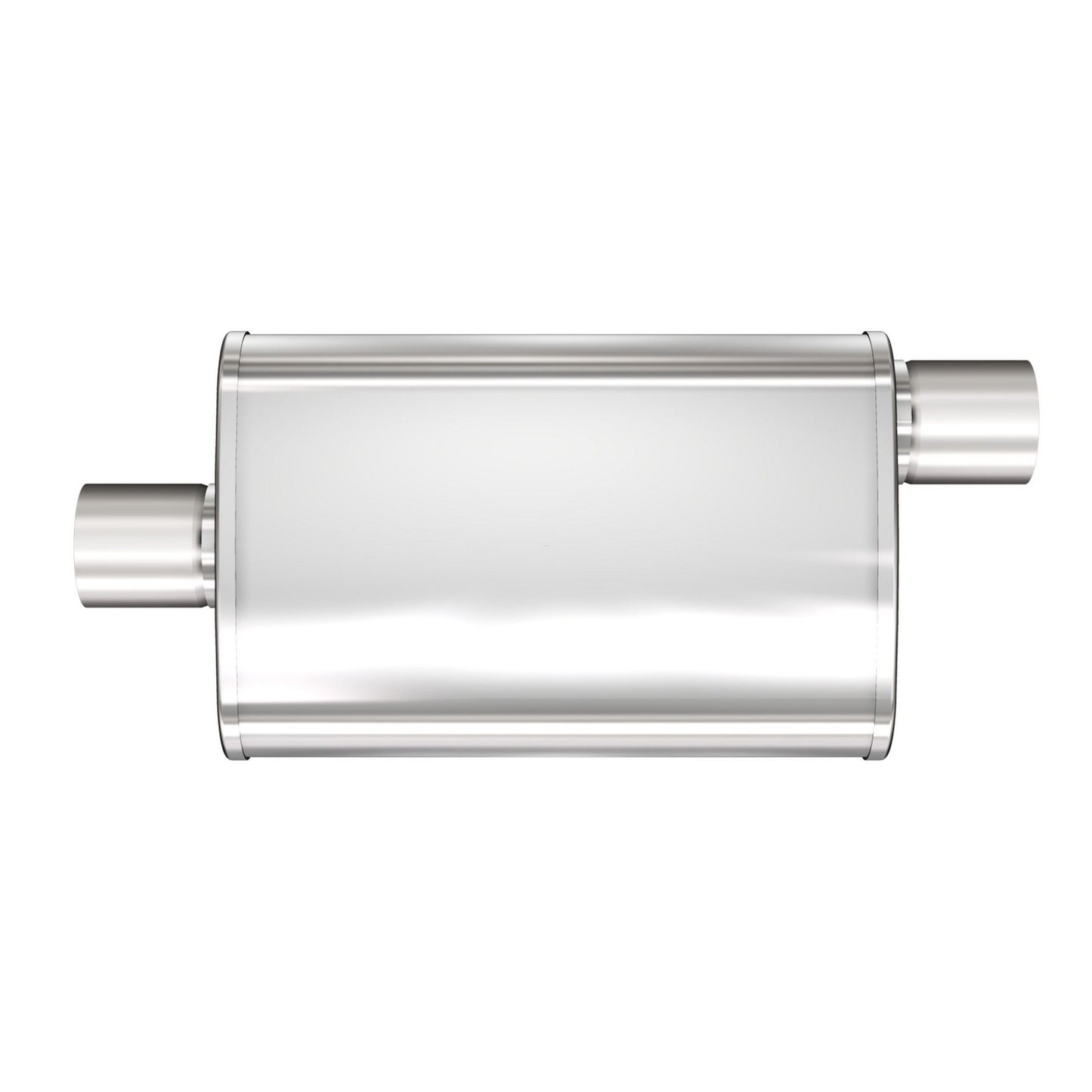 MagnaFlow Exhaust Products Stainless Muffler 2.5in Center In / Offset Out MAG13256