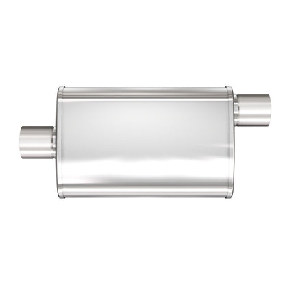 MagnaFlow Exhaust Products Stainless Muffler 2.5in Center In / Offset Out MAG13256