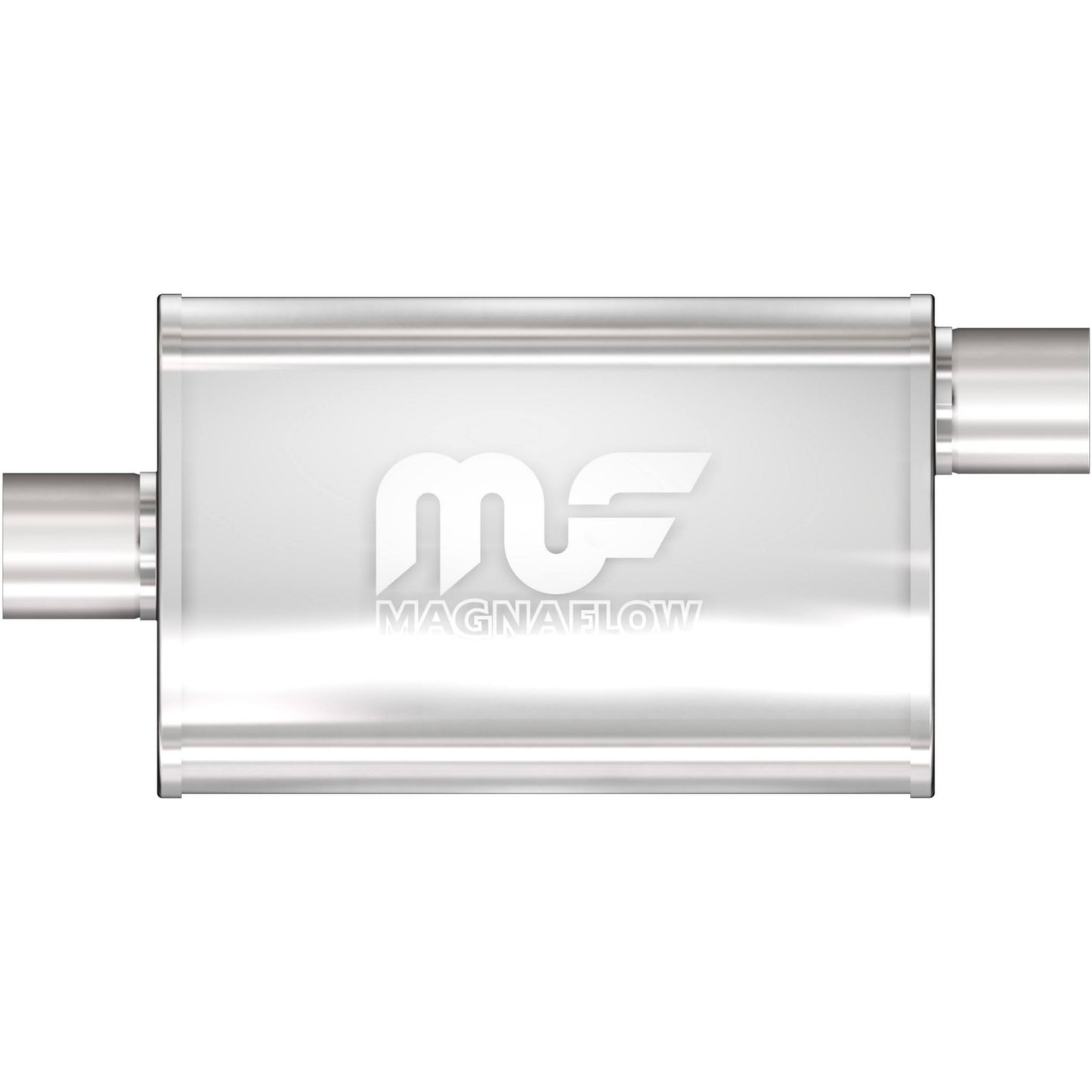 MagnaFlow Exhaust Products Stainless Muffler 2.5in Offset In/Center Out MAG14326