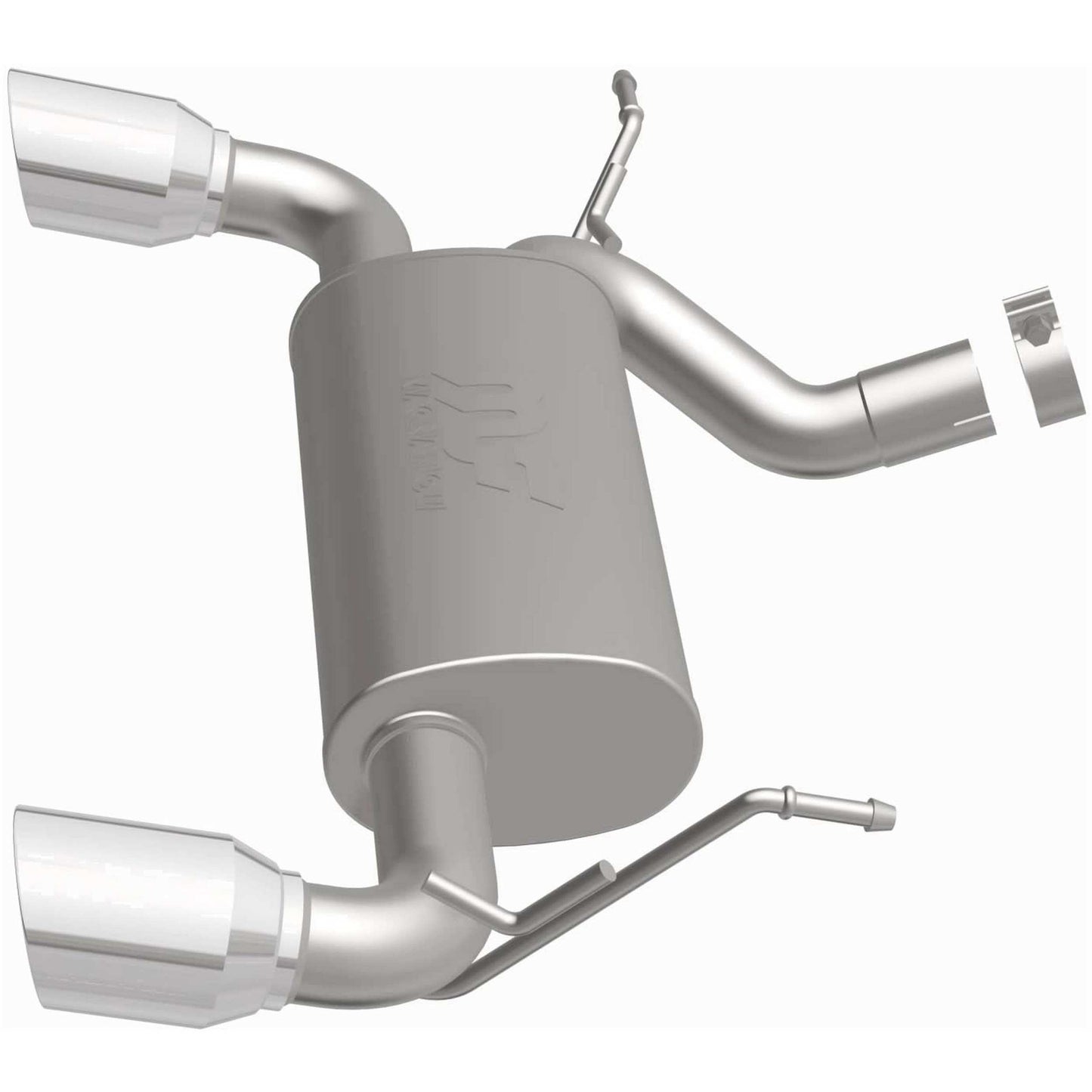 MagnaFlow Exhaust Products 07-  Wrangler 3.6L Axle Back Exhaust Polished MAG15178