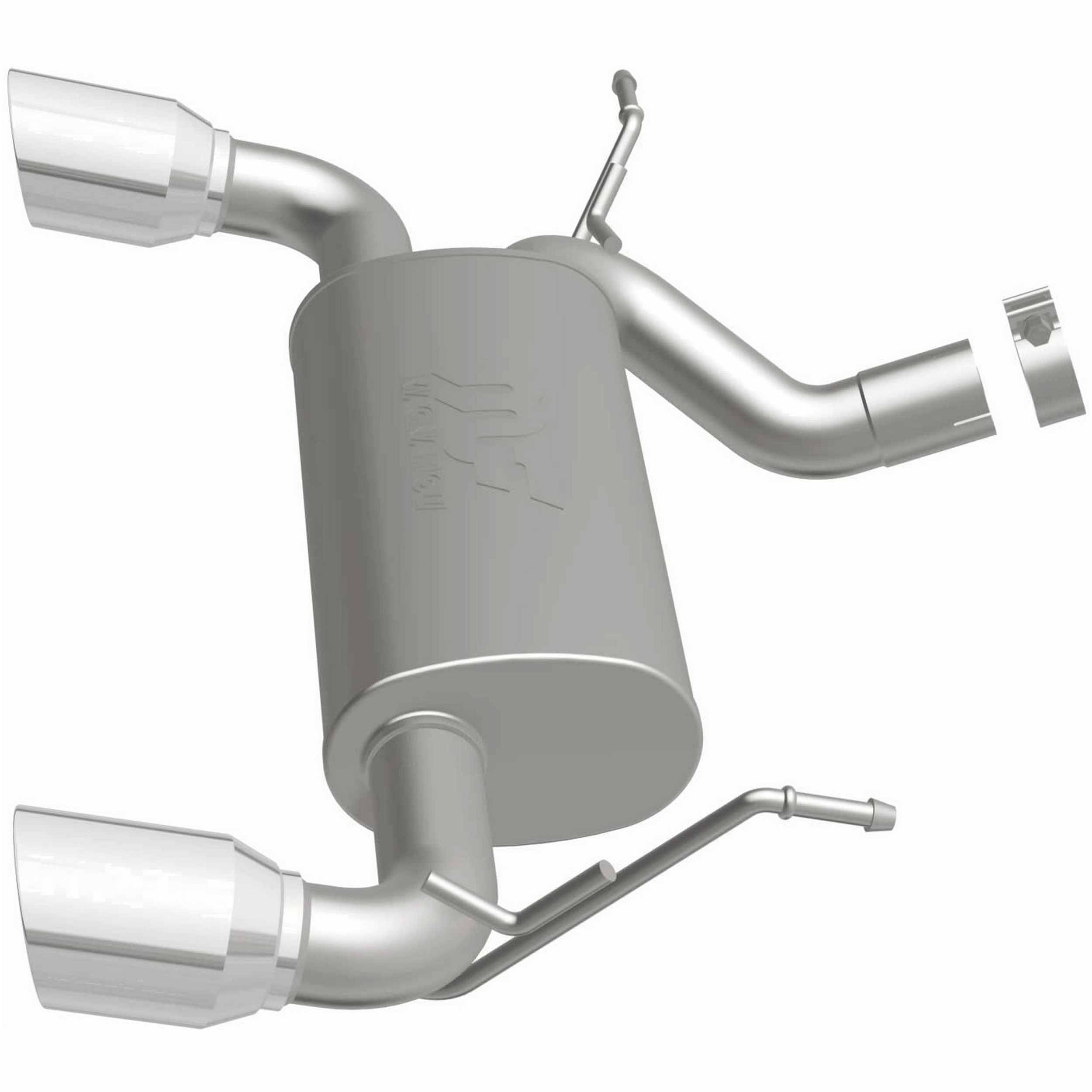 MagnaFlow Exhaust Products 07-  Wrangler 3.6L Axle Back Exhaust Polished MAG15178