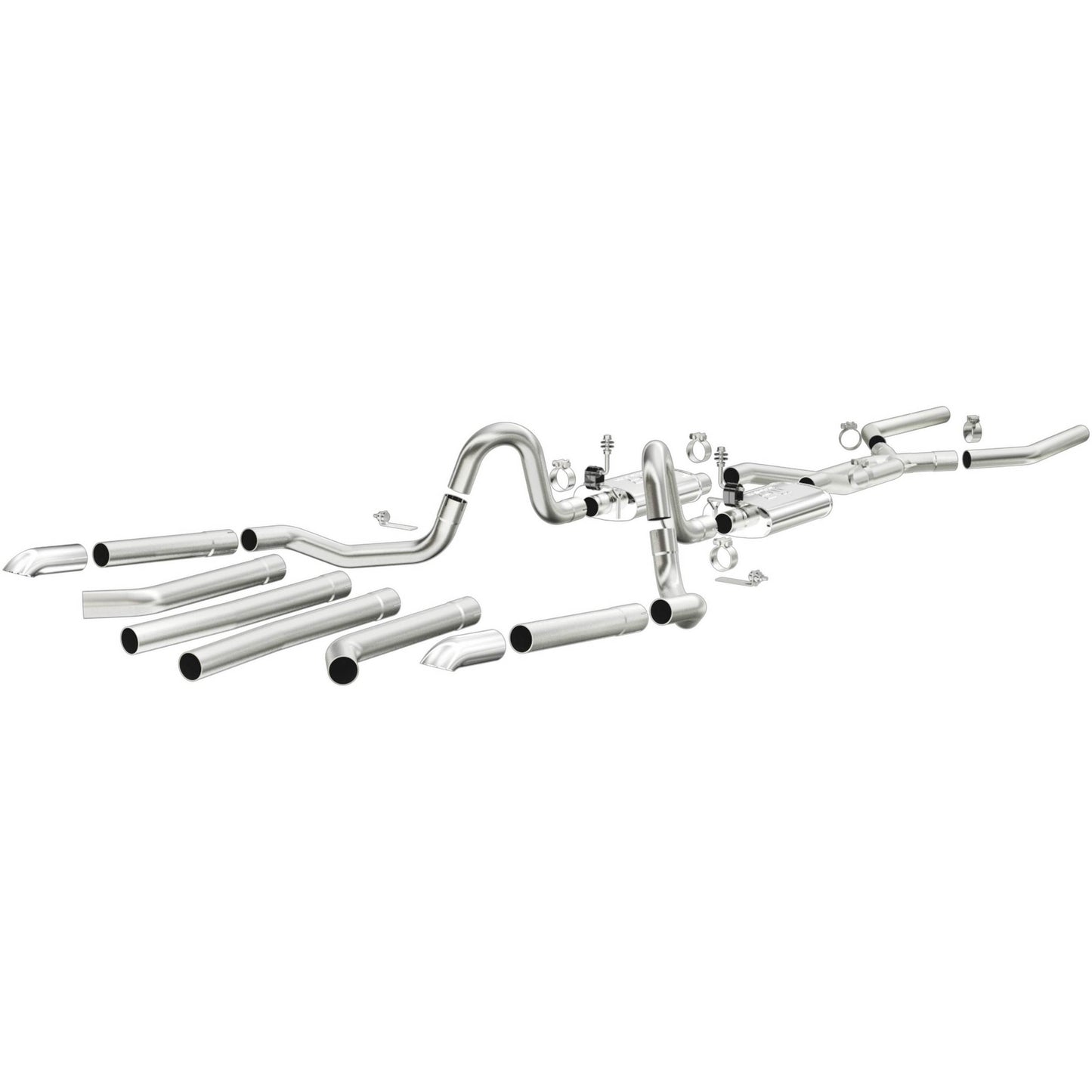MagnaFlow Exhaust Products 64-67 GM A Body 2.5in Dual Exhaust System MAG15893