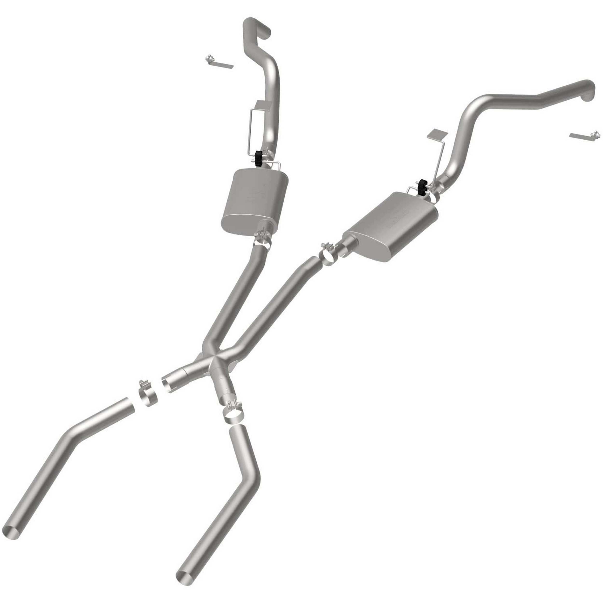 MagnaFlow Exhaust Products 67-69 GM F Body 2.5in Dual Exhaust System MAG15896