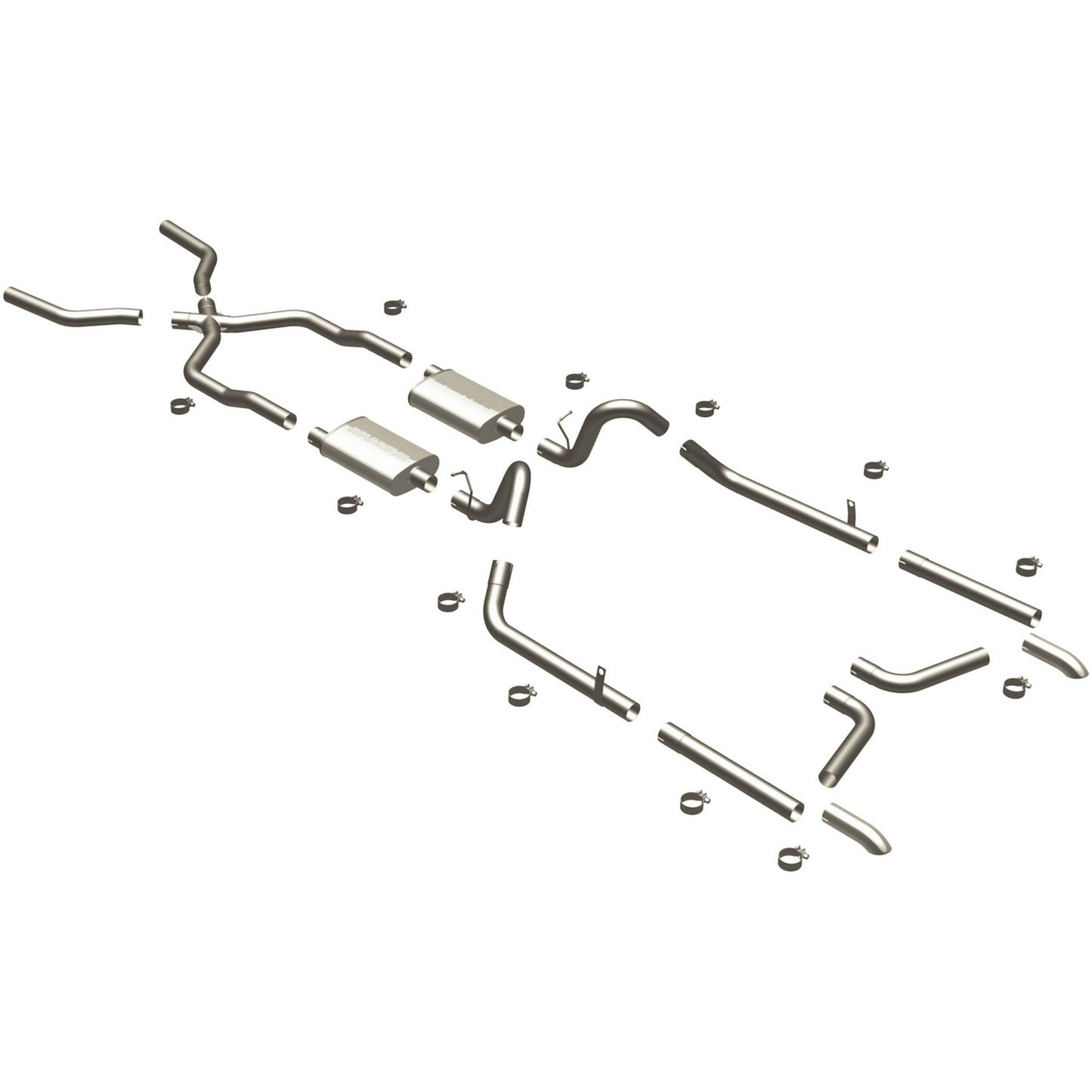 MagnaFlow Exhaust Products 55-57 Chevy Bel Air Crossmember Back Exhaust MAG16792