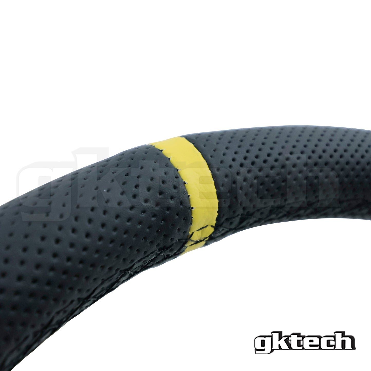 GKTech Steering wheel 350mm Deep dished perforated leather