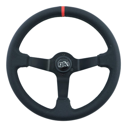 GKTech Steering wheel 350mm Deep dished perforated leather