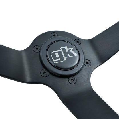 GKTech Steering wheel 350mm Deep dished perforated leather
