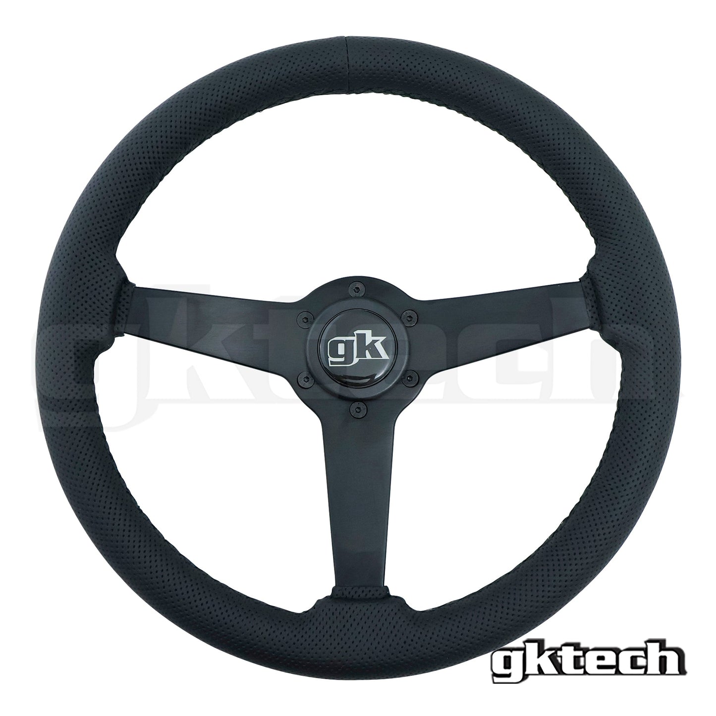 GKTech Steering Wheel 350mm Flat Leather
