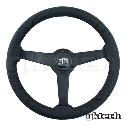 GKTech Steering Wheel 350mm Flat Leather