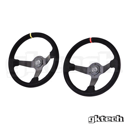 GKTech Steering wheel 350mm Deep dished suede