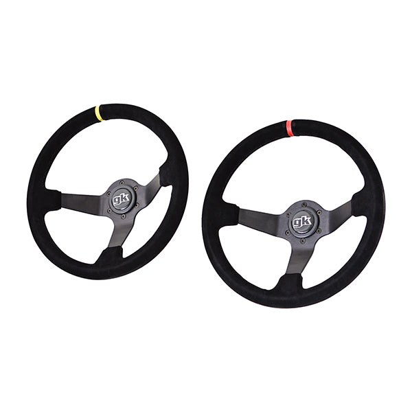 GKTech Steering wheel 350mm Deep dished suede