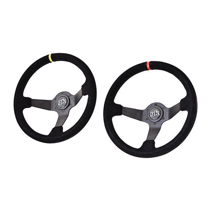 GKTech Steering wheel 350mm Deep dished suede