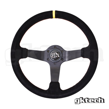 GKTech Steering wheel 350mm Deep dished suede