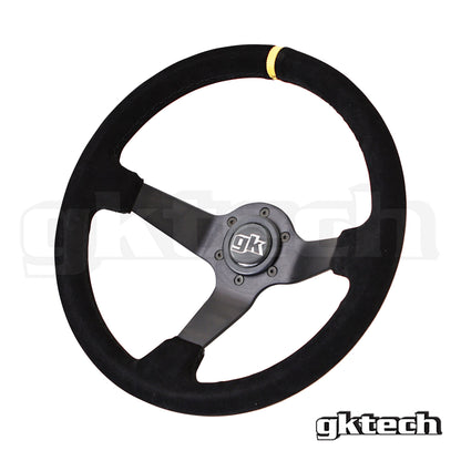 GKTech Steering wheel 350mm Deep dished suede