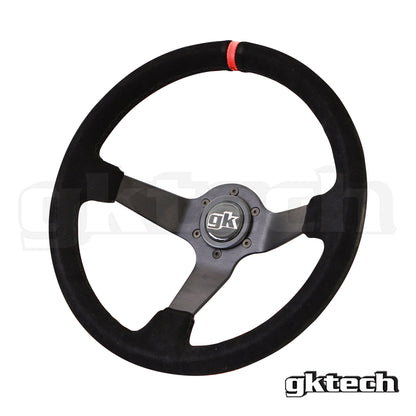 GKTech Steering wheel 350mm Deep dished suede