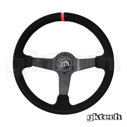 GKTech Steering wheel 350mm Deep dished suede