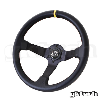 GKTech Steering wheel 350mm Deep dished leather