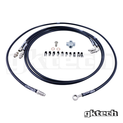 GKTech Toyota JZX Wilwood Stand Alone SS Braided Brake Line Kit