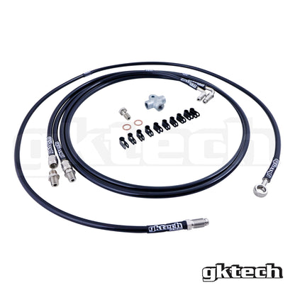 GKTech Toyota JZX Wilwood Stand Alone SS Braided Brake Line Kit