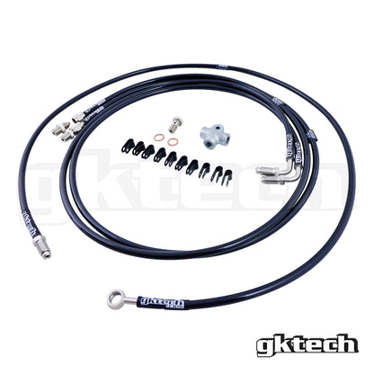 GKTech Toyota JZX Wilwood Stand Alone SS Braided Brake Line Kit