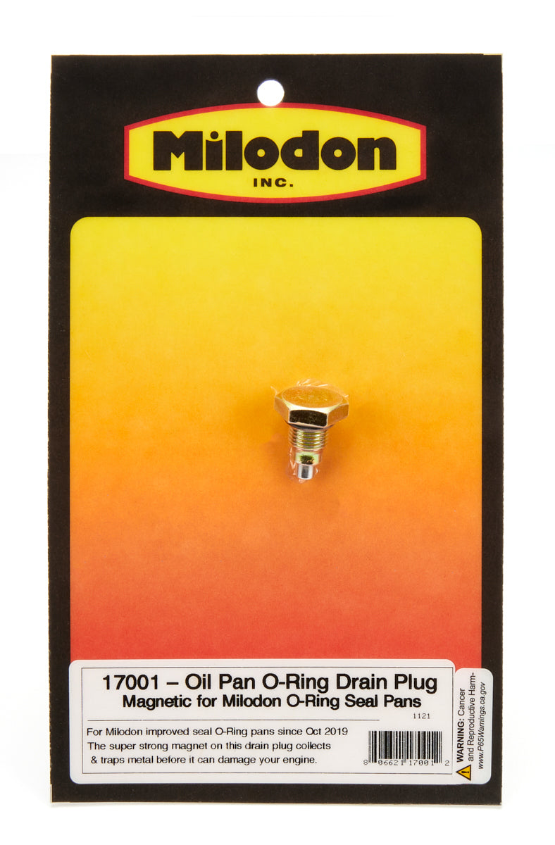 Milodon Oil Pan - O-Ring Drain Plug - Magnetic Fittings and Plugs Cap and Plug Fittings main image