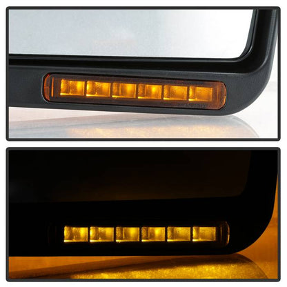 SPYDER xTune 07-14 Ford F-150 Heated Amber Seq LED Signal OEM Pwr Mirrors (Pair) (MIR-03FF07-G2-PW-RAM-SET) 9943171