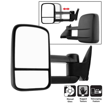 SPYDER Xtune Chevy C10 88-98 Manual Extendable Manual Adjust Mirror Left MIR-CCK88-MA-L 9932854