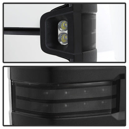 SPYDER xTune Chevy Silverado 03-06 G2 Heated Smoke LED Signal Telescoping Mirrors MIR-CS03S-G2-PWH-SM-SET 9936715