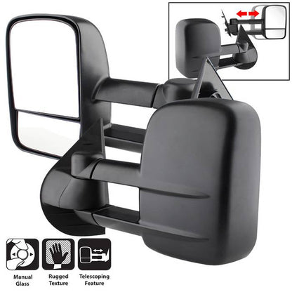 SPYDER Xtune Chevy Silverado 07-12 L&R Manual Extendable Manual Adjust Mirror MIR-CSIL07-MA-SET 9935626