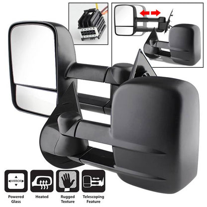 SPYDER Xtune Chevy Silverado 07-12 L&R Manual Extendable Power Heated Adjust Mirror MIR-CSIL07-PW-SET 9935701