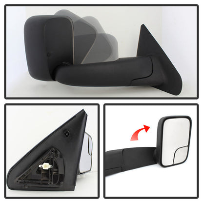 SPYDER Xtune Dodge Ram 02-09 Manual Extendable Power Heated Adjust Mirror Right MIR-DRAM02-PW-R 9925122