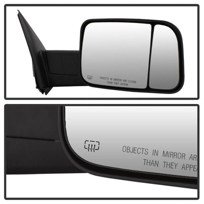SPYDER xTune Dodge Ram 02-09 G2 Manual Extendable / Power Heated Mirror - MIR-DRAM02S-G2-PW-SET 9939877