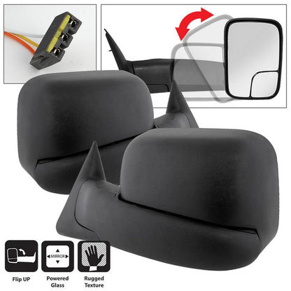 SPYDER Xtune Dodge Ram 94-97 L&R Manual Extendable Power Adjust Mirror MIR-DRAM94-PW-SET 9935633