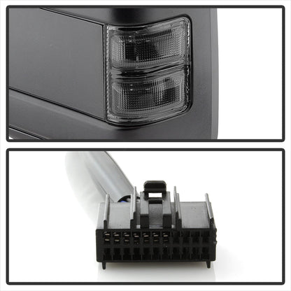 SPYDER xTune Ford SuperDuty 08-15 Extendable Heated Mirrors w/ LED Signal Smoke MIR-FDSD08S-PW-SM-SET 9935831