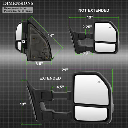 SPYDER xTune 99-07 Ford Super Duty Heated LED Signal Power Mirrors - Smk (Pair) (MIR-FDSD99S-G4-PW-SM-SET) 9943102
