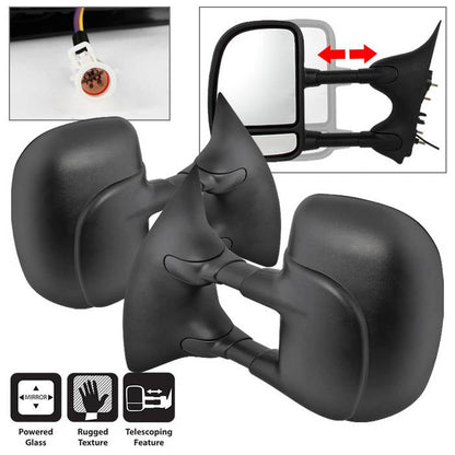 SPYDER Xtune Ford Superduty 02-07 L&R Manual Extendable Power Adjust Mirror MIR-FDSD99S-PW-SET 9935664