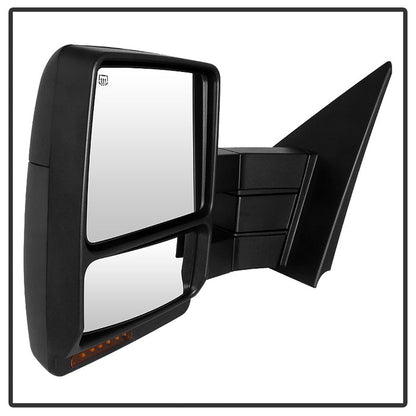 SPYDER Xtune Ford F150 04-06 Power Heated Amber LED Signal Telescoping Mirror Left MIR-FF15004S-PWH-AM-L 9935367