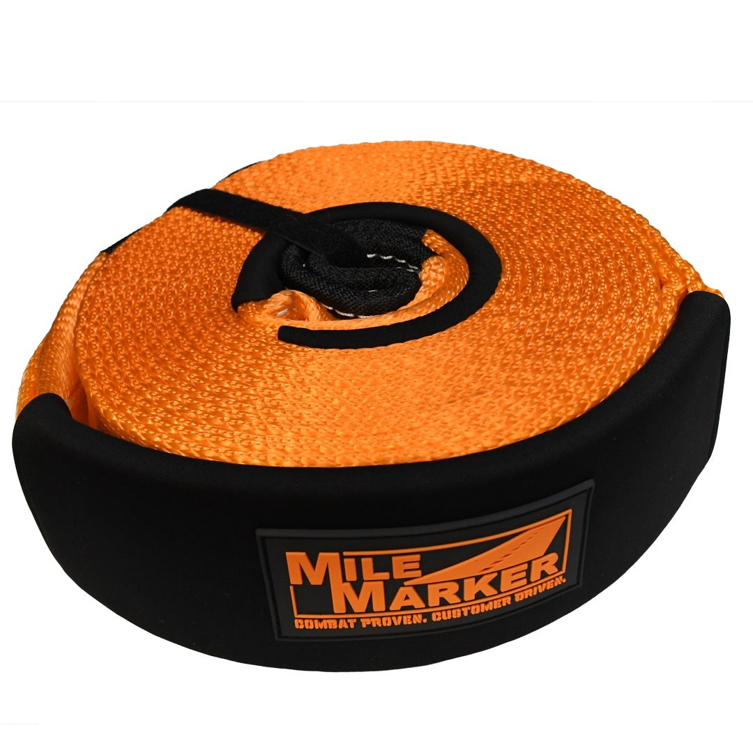 MILE MARKER 4in x 30ft Snatch Strap 33000lbs Towing Equipment Tie-Down Straps and Components main image
