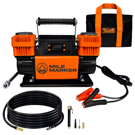 MILE MARKER On Board Air Compressor Dual Cylinder 150PSI Tools Shop Equipment main image