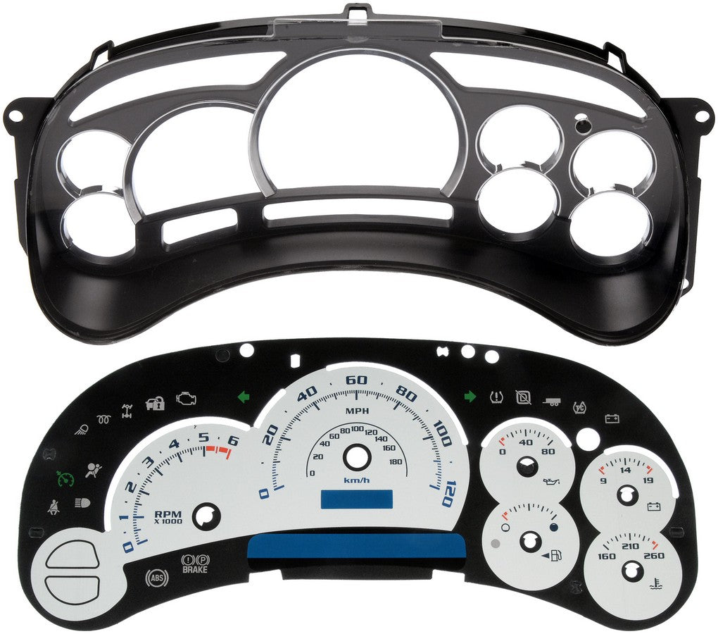 Dorman - HELP Instrument Cluster Upgrade Kit Escalade Style Without Transmission Temperature for 2003-2007 Chevrolet GMC 10-0102B