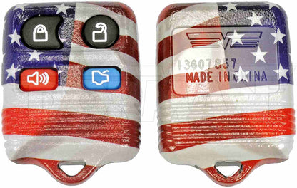 Dorman - Help Keyless Entry Transmitter Cover with American Flag for 1995-2016 Ford, 1995-2012 Lincoln, 1995-2011 Mercury 13607US