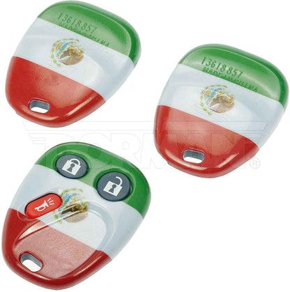 Dorman - HELP Keyless Entry Transmitter Cover with Mexico Flag for 2009-2012 General Motors