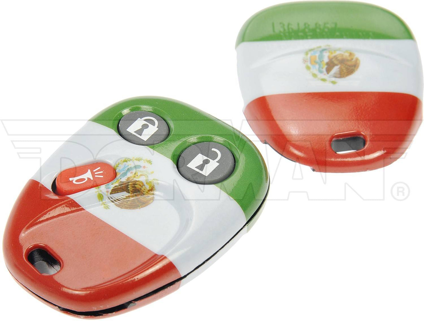 Dorman - HELP Keyless Entry Transmitter Cover with Mexico Flag for 2009-2012 General Motors