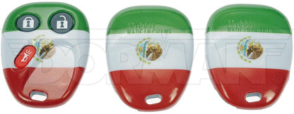 Dorman - HELP Keyless Entry Transmitter Cover with Mexico Flag for 2009-2012 General Motors