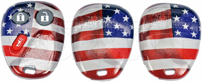 Dorman - HELP Keyless Entry Transmitter Cover American Flag for 2009-02