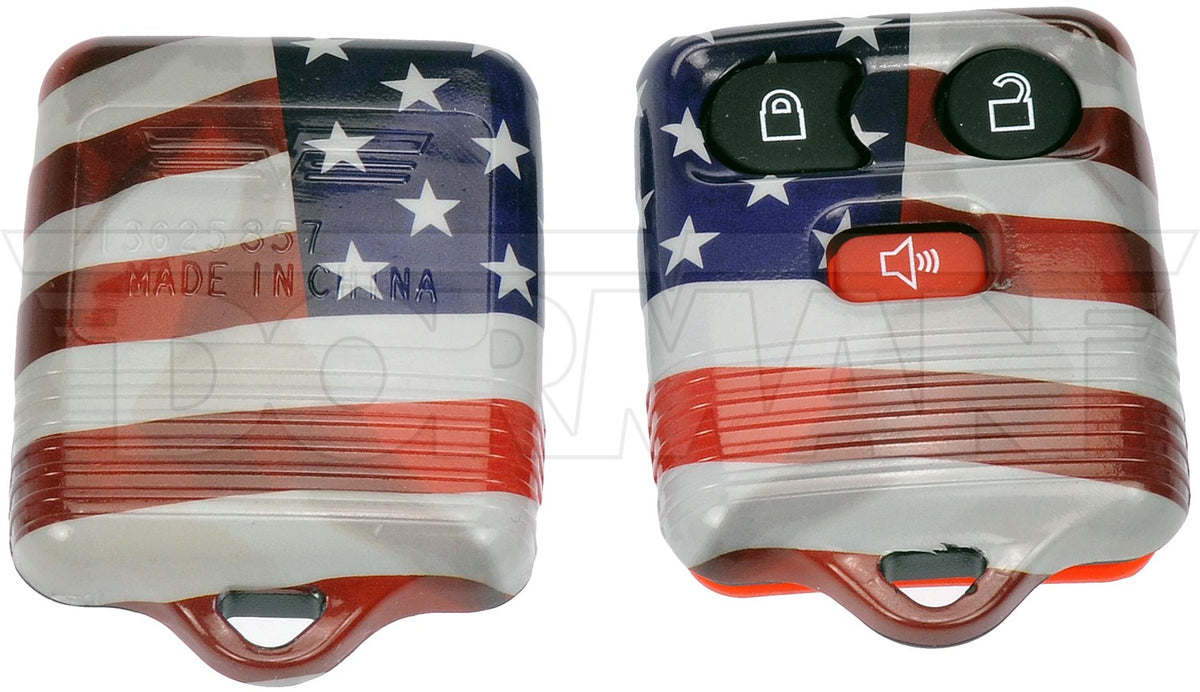 Dorman Keyless Entry Transmitter Cover American Flag Design for 2002‑2018 Ford, Lincoln, Mazda, Mercury 13625US