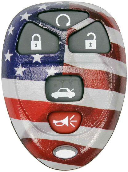 Dorman - HELP Keyless Entry Transmitter Cover with American Flag for 2010-2019 Buick Cadillac Chevrolet GMC Pontiac Saturn 13636US