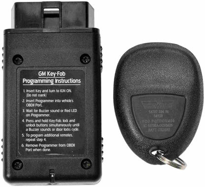 Dorman HELP Keyless Entry Remote 3 Button with DIY Programming Tool for 2006-2011 Buick Chevrolet Pontiac Saturn 13737
