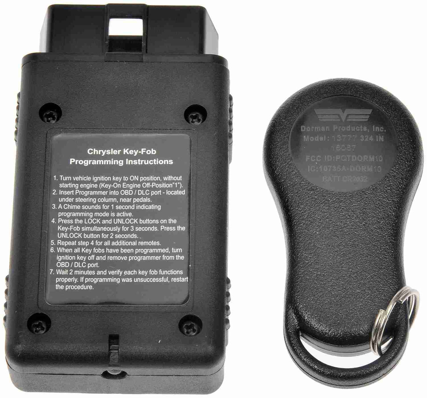 Dorman Help Keyless Entry Remote 6 Button with DIY Programming Tool for 2002-2003 Chrysler Dodge 13777